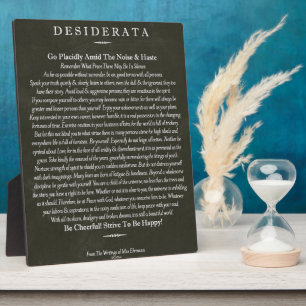 Desiderata Blackboard Chalk Art Fotoplaat