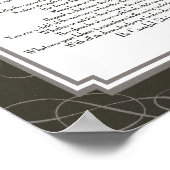 DESIDERATA Blackswirl Sans Poster (Hoek)