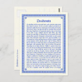 Desiderata Briefkaart (Voorkant / Achterkant)