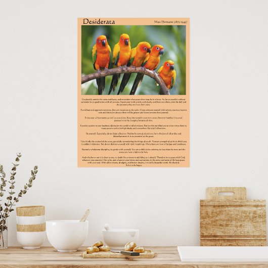 Desiderata Canards orange et vert Posters (Cuisine)