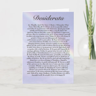 DESIDERATA Card=Rainbow Kaart