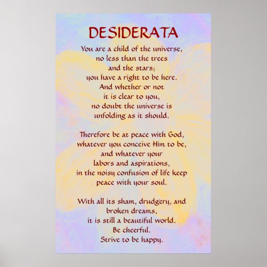 DESIDERATA Changement de Daisy poster (Devant)