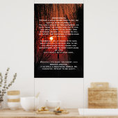 DESIDERATA Chemin Rouge Affiches (Cuisine)