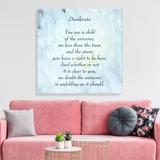 Desiderata Child of Universe Canvas Afdruk (Insitu (Woonkamer))