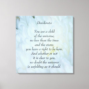 Desiderata Child of Universe Canvas Afdruk