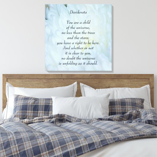 Desiderata Child of Universe Canvas Afdruk (Insitu (Slaapkamer))