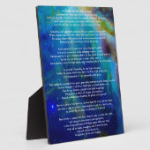 Desiderata Child of Universe Fotoplaat (Zijkant)