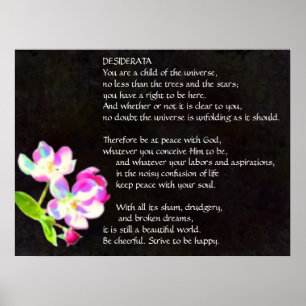 DESIDERATA Cosmic Blossom poster