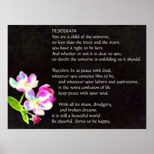 DESIDERATA Cosmic Blossom poster (Voorkant)