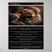 Desiderata: de trots van een vader poster (Voorkant)