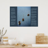 Desiderata - Drie vaten op het water Poster (Keuken)