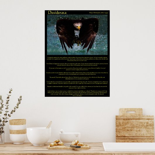 Desiderata Eagle Over Water Posters (Keuken)