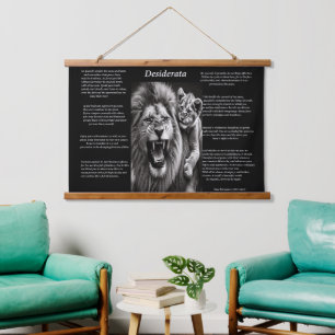 Desiderata: een moment van vreugde hangend wandkleed