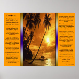 Desiderata Enchanting Island Oasis Poster
