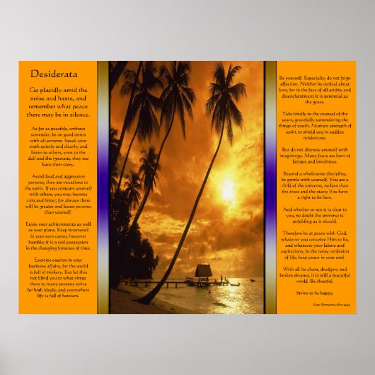 Desiderata Enchanting Island Oasis Poster (Voorkant)