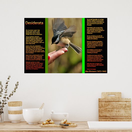 DESIDERATA Flying Sparrow Posters (Cuisine)