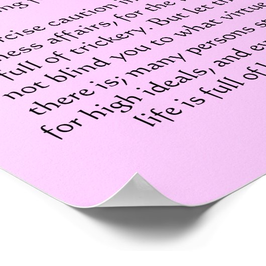 Desiderata Froid Rivière Avec Des Affiches De Neig (Coin)