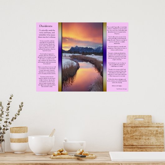 Desiderata Froid Rivière Avec Des Affiches De Neig (Cuisine)