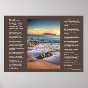 Desiderata-gedicht - Burgh Island van Bantham Poster