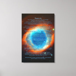 Desiderata Gedicht, Helix Nebula, Sterrenstelsels Canvas Afdruk