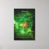 Desiderata Gedicht - Kransennevel, Melkweg Canvas Afdruk (Voorkant)