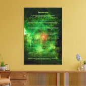 Desiderata Gedicht - Kransennevel, Melkweg Canvas Afdruk (Insitu (Woonkamer))