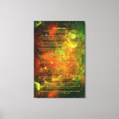 Desiderata Gedicht - Noord-Amerikaanse, Pelikaanne Canvas Afdruk (Voorkant)