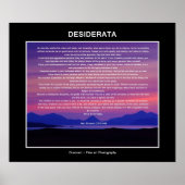 Desiderata-gedicht Poster (Voorkant)