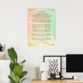 Desiderata Gedicht van Max Ehrmann Poster (Thuiskantoor)