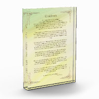 Desiderata Gedicht van Max Ehrmann Poster