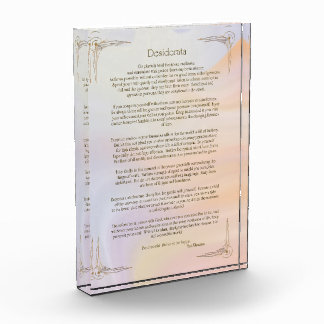 Desiderata Gedicht van Max Ehrmann Poster Fotoblokken