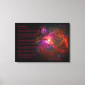 Desiderata Gedichtengeleiding - Orionnevel Canvas Afdruk (Voorkant)