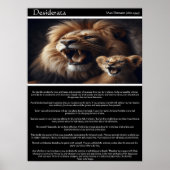 Desiderata: gefluister van de trots poster (Voorkant)