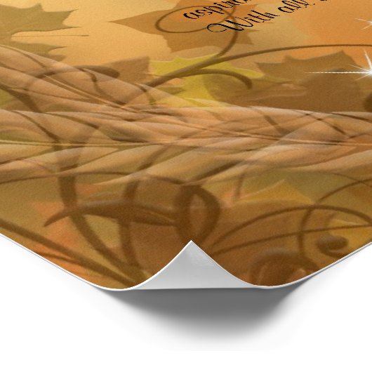 Desiderata "gewenst dingen" Autumn bladeren Poster (Hoek)