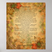 Desiderata "gewenst dingen" Autumn bladeren Poster (Voorkant)
