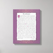 Desiderata - Gewenste dingen Canvas Afdruk (Voorkant)