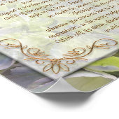 Desiderata "gewenste dingen", prose floral poster (Hoek)