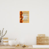 Desiderata "gewenste dingen", prose Monarch butter Poster (Keuken)