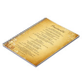 Desiderata "Gewilde dingen" op het  perkament Notitieboek (Linkerzijde)