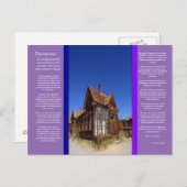 DESIDERATA Ghost Town Briefkaart (Voorkant / Achterkant)