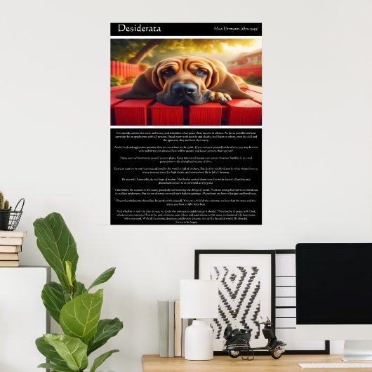 Desiderata: Het Rode Hek Heiligdom Poster (Thuiskantoor)