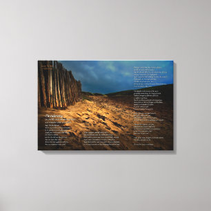 Desiderata - Het strand verlaten - KLEIN Canvas Afdruk