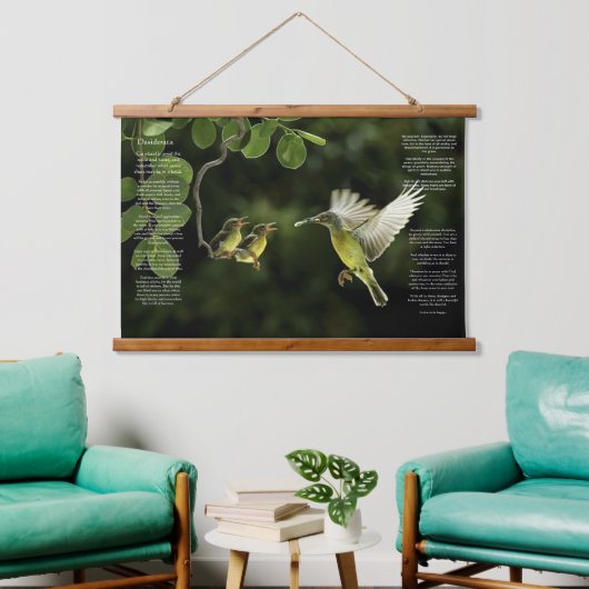 Desiderata Hummingbird Hangend Wandkleed (Woonkamer)