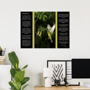 Desiderata Hummingbird Posters 2