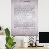 DESIDERATA in Lavender Fields Forever Poster (Thuiskantoor)