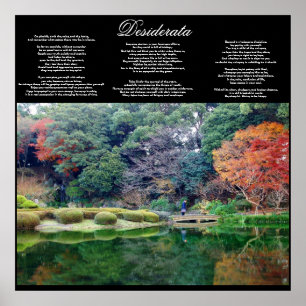 desiderata inspirational poster FROM 8.99