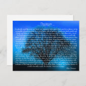 Desiderata Inspirerend gedicht met mystieke boom Briefkaart (Voorkant / Achterkant)