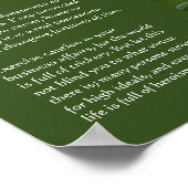 Desiderata - Jongen met Spring Posy, tuinbeeld Poster (Hoek)