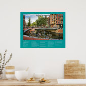 Desiderata - Kanaalkruising en fietsen Poster (Keuken)