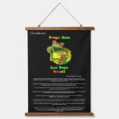 Desiderata Kikker die de aarde vasthoudt Hangend Wandkleed (Voorkant)